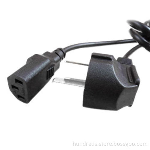Power Cord, Various Colors and Lengths are Available, with Three-pin Power Plug